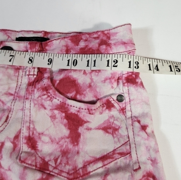Jessica Simpson Pink Tie Dye Denim Shorts - Picture 3 of 5